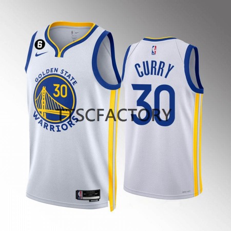 Maillot Basket Golden State Warriors Stephen Curry 30 Nike 2022-23 Association Edition Blanc Swingman - Homme